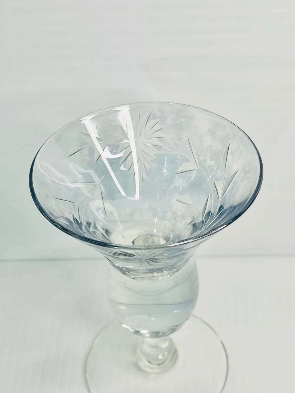 Vintage Stuart Crystal footed Glass